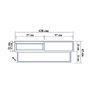 Hanah Home Laxus Takım 3 Conjunto de Muebles de Salón Nogal y Negro